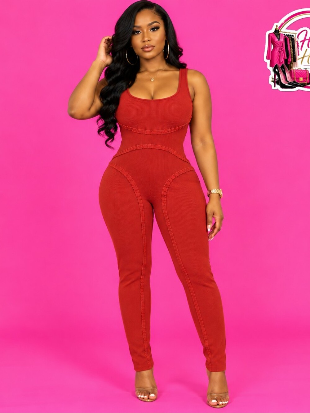 Ribbed Tank Jumpsuit